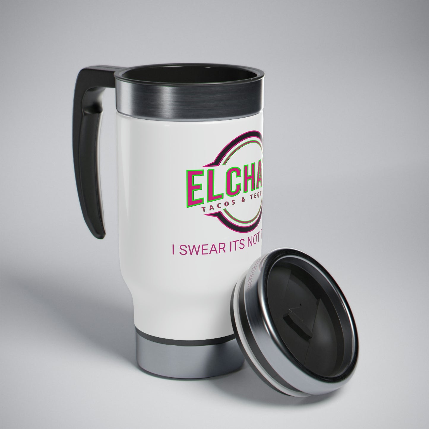 Stainless Steel Travel Mug with Handle, 14oz