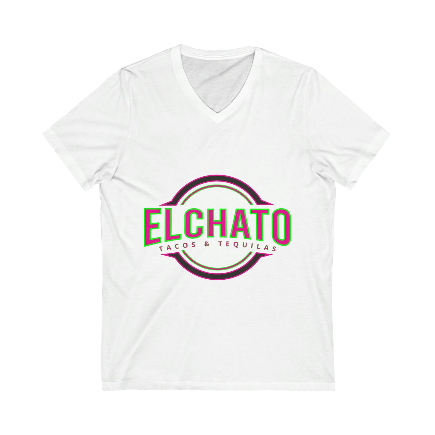 Unisex Jersey Short Sleeve V-Neck Tee