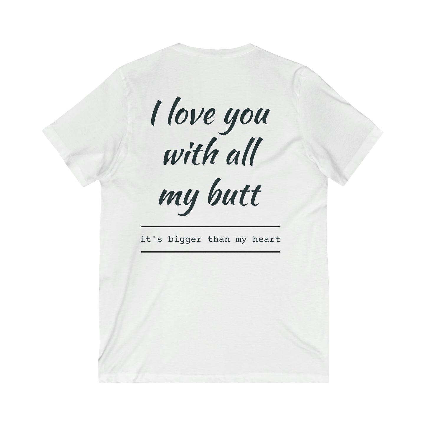 Unisex Jersey Short Sleeve V-Neck Tee
