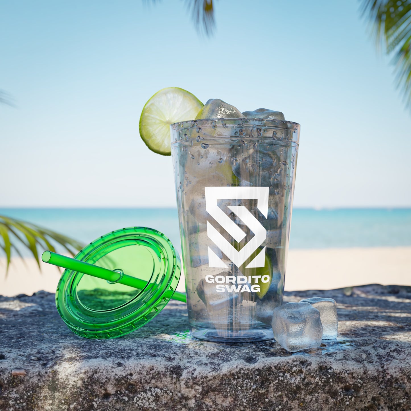 Sunsplash Tumbler with Straw, 16oz