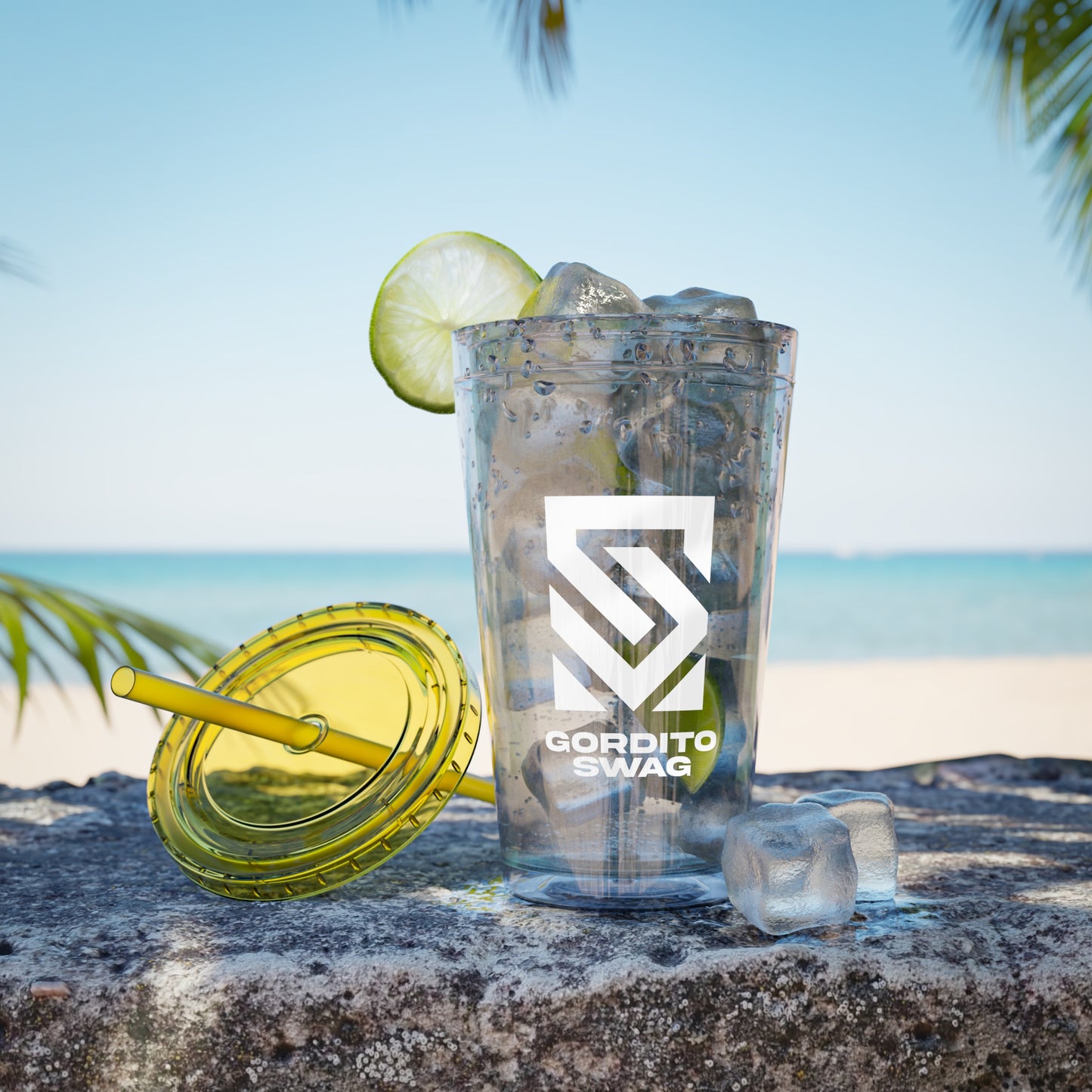 Sunsplash Tumbler with Straw, 16oz