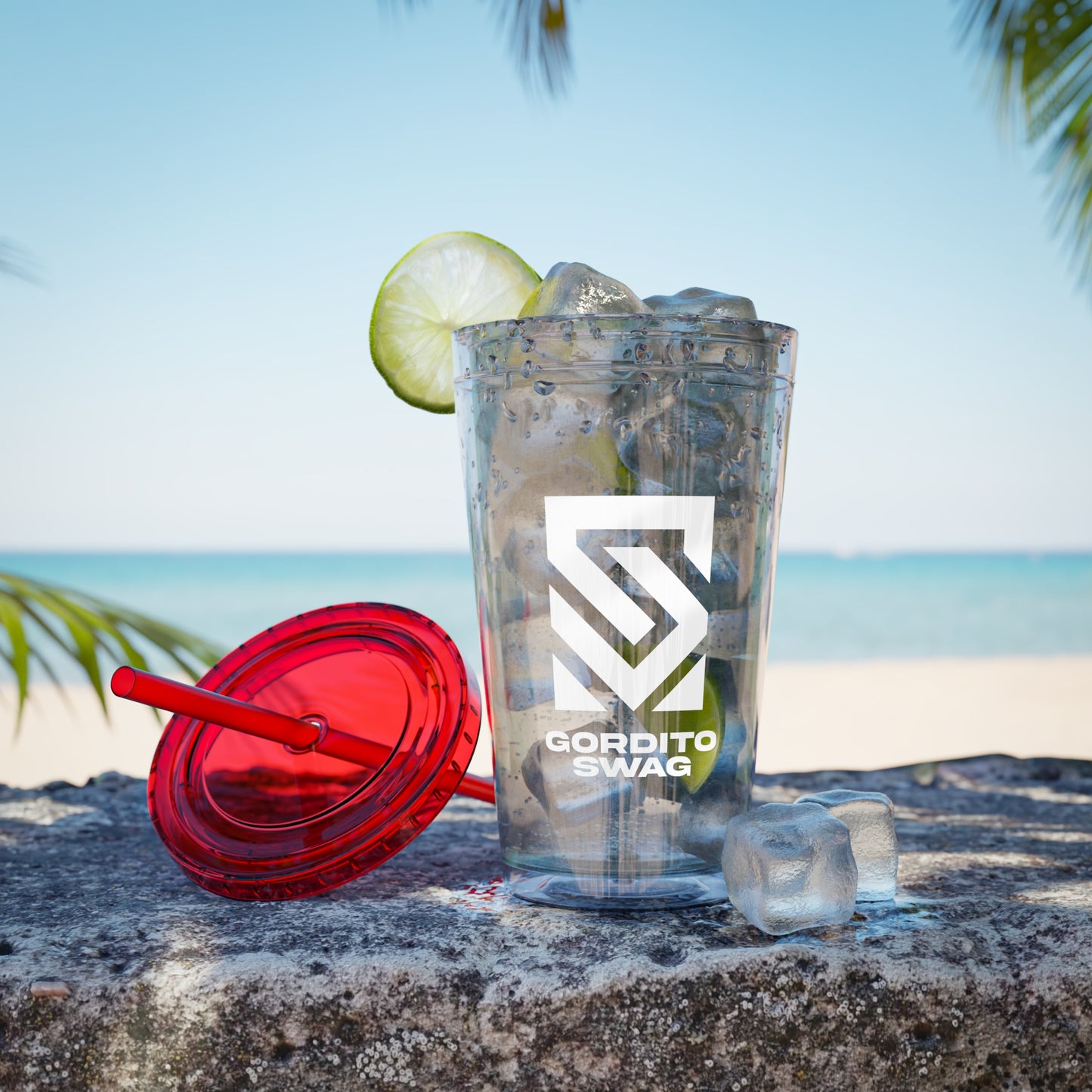 Sunsplash Tumbler with Straw, 16oz