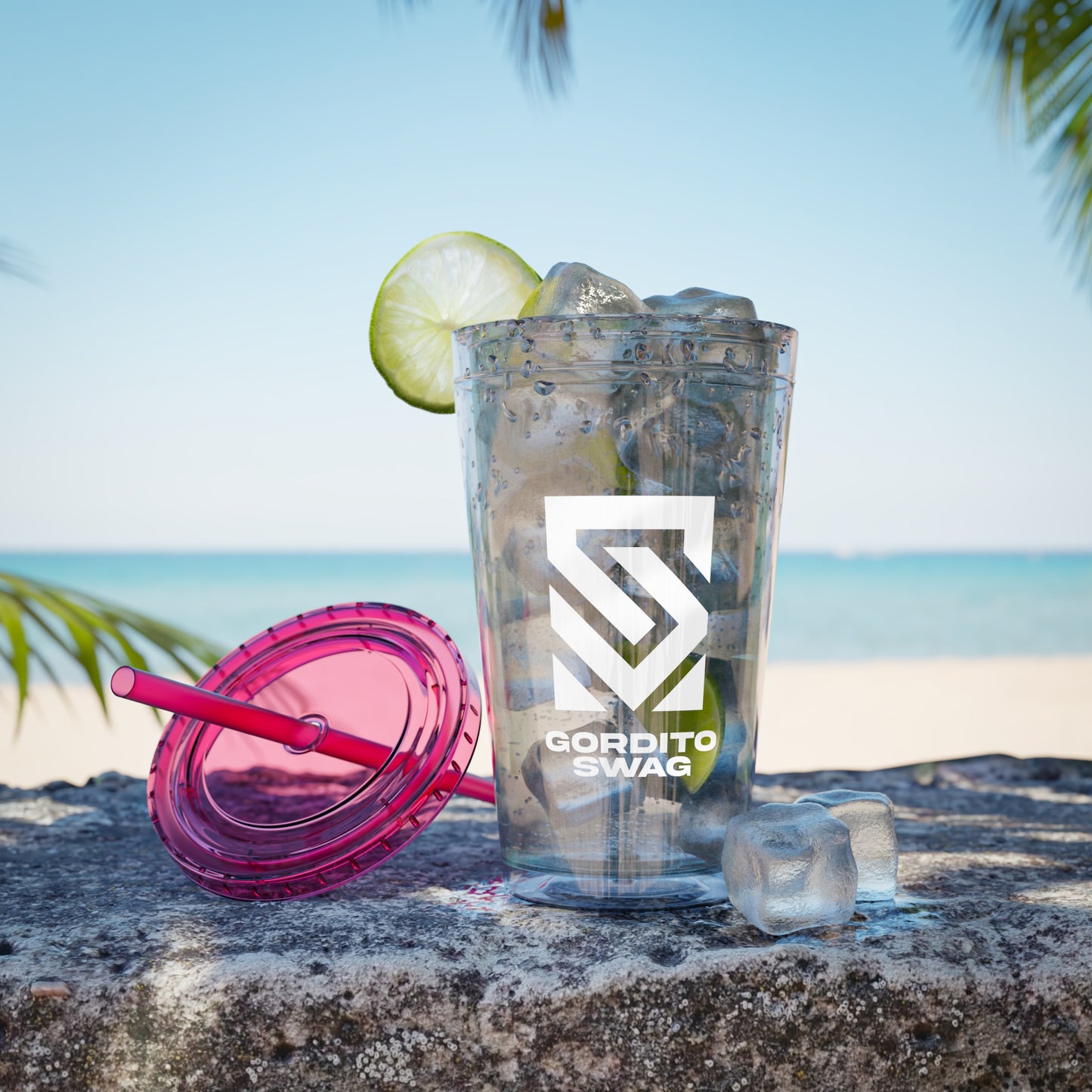 Sunsplash Tumbler with Straw, 16oz