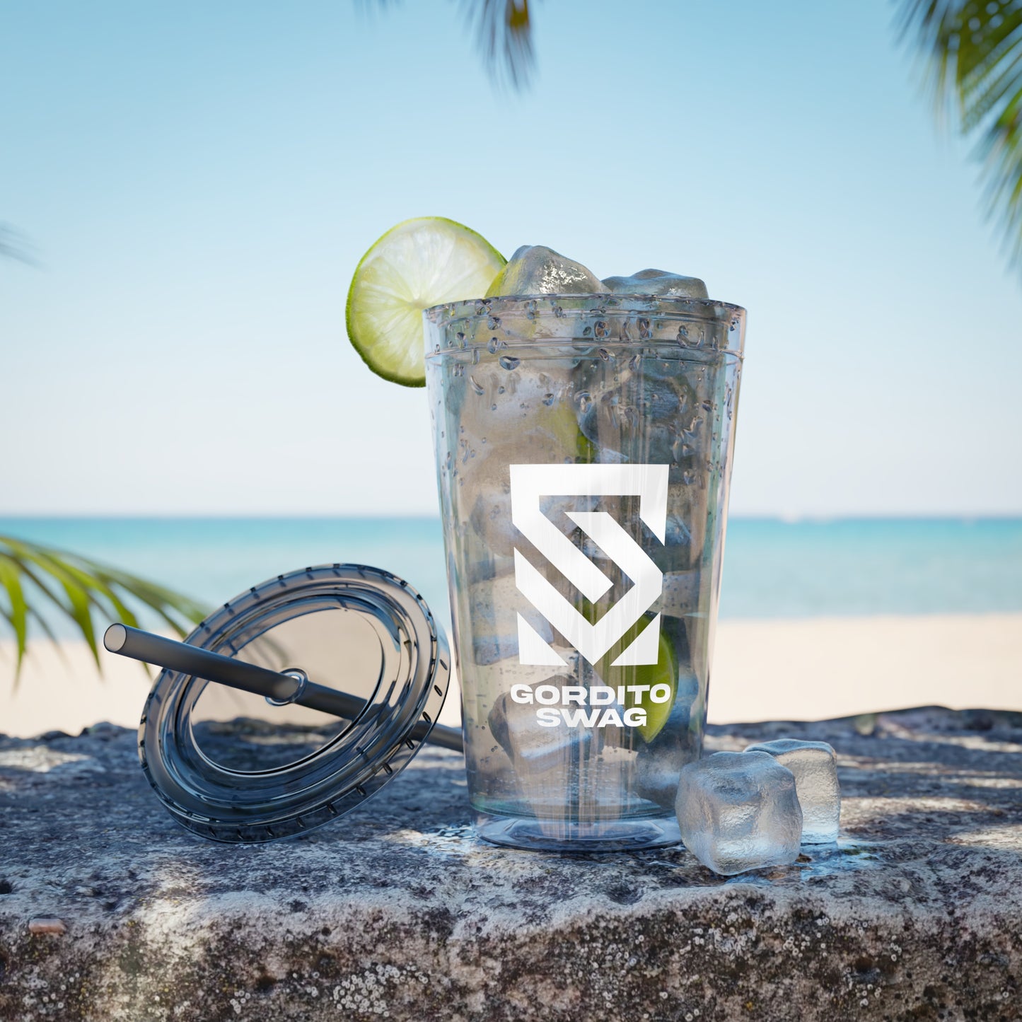 Sunsplash Tumbler with Straw, 16oz