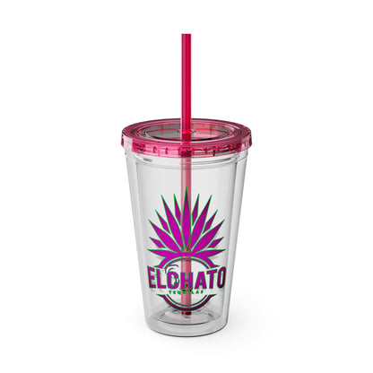 Sunsplash Tumbler with Straw, 16oz
