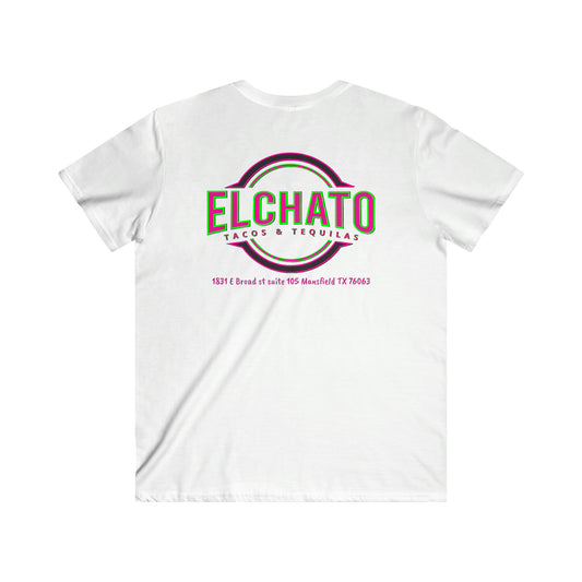 Men's Fitted V-Neck Short Sleeve Tee