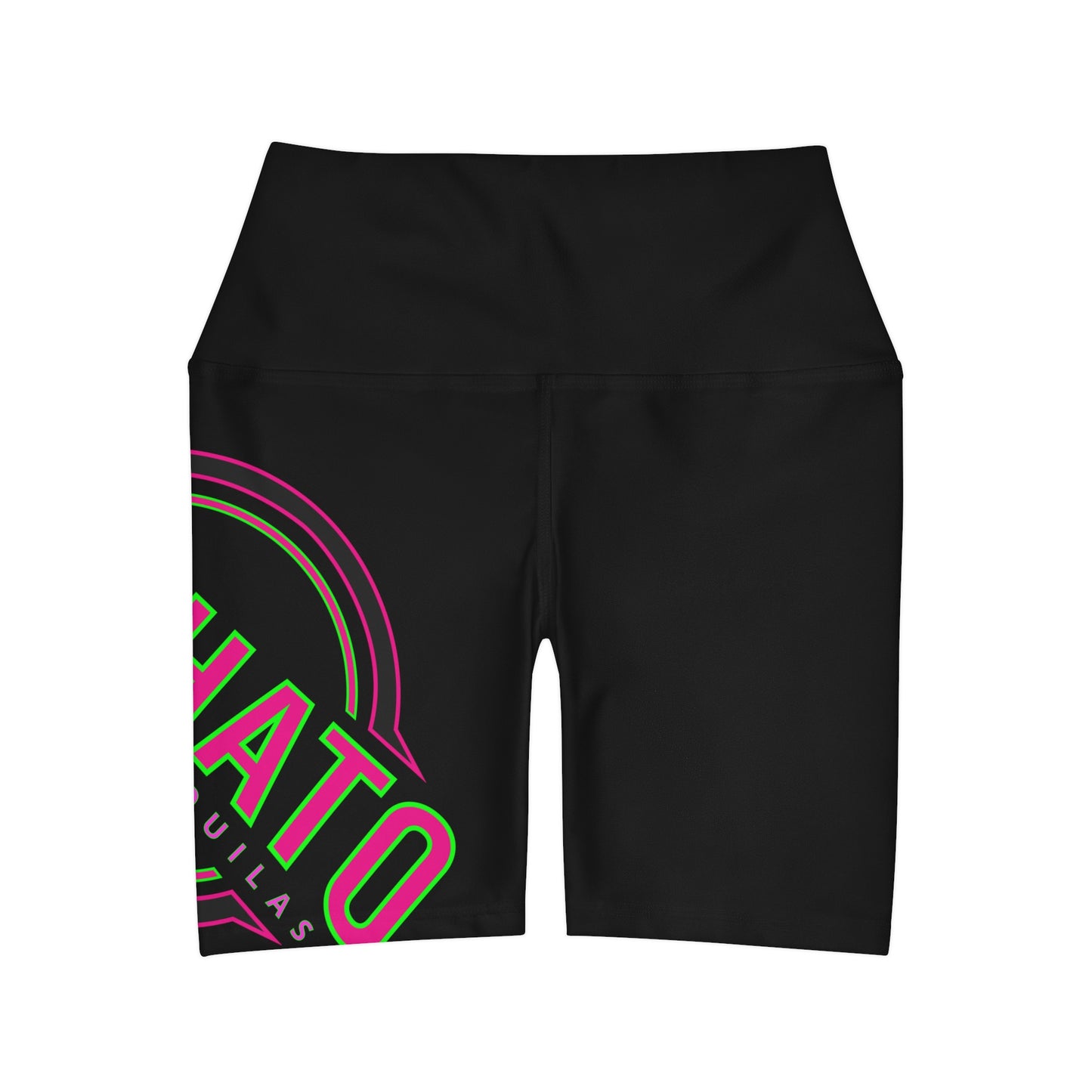 High Waisted Yoga Shorts (AOP)