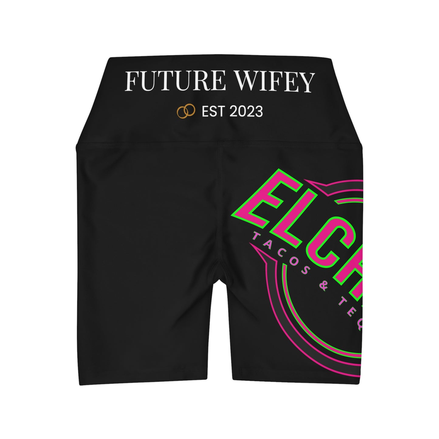 High Waisted Yoga Shorts (AOP)