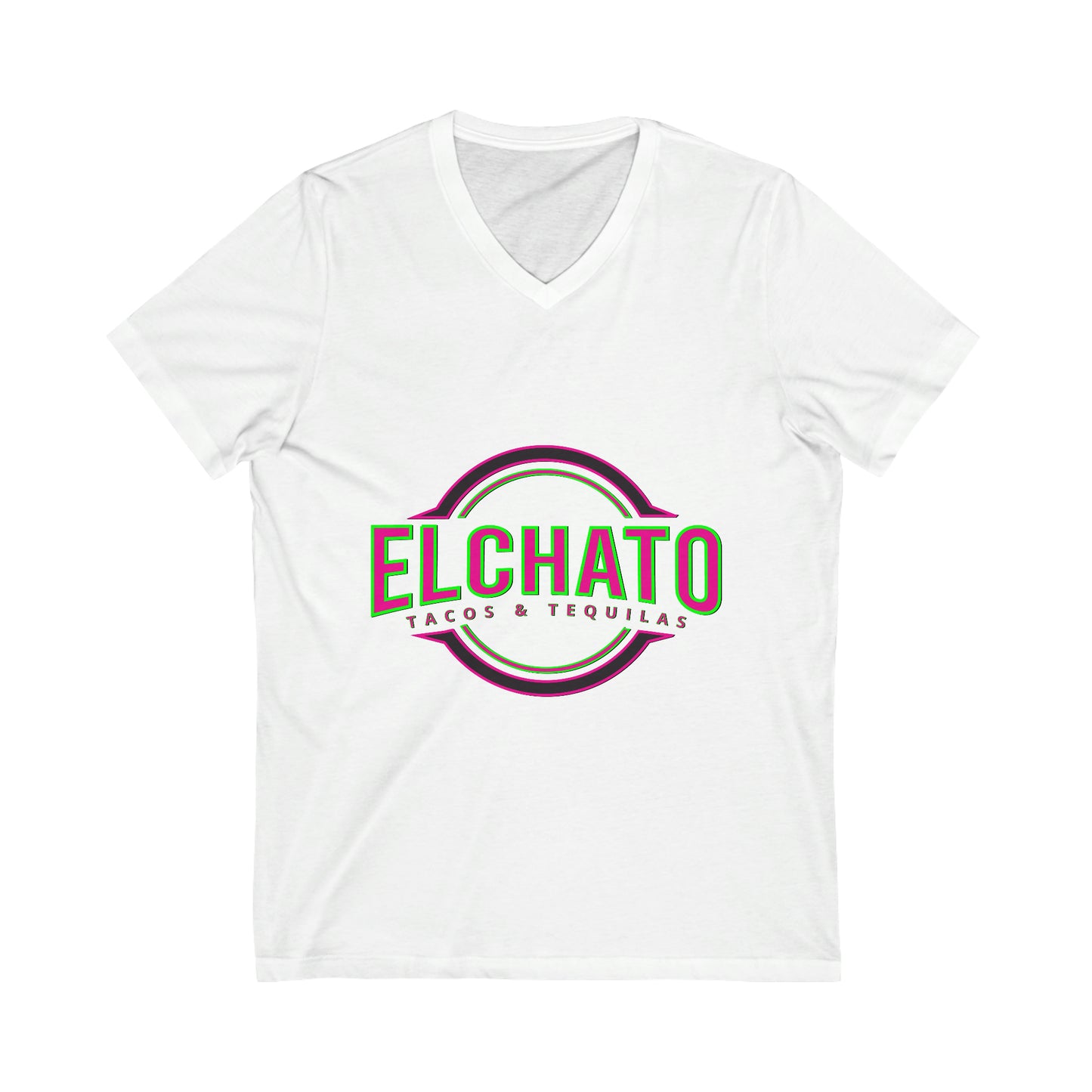Unisex Jersey Short Sleeve V-Neck Tee