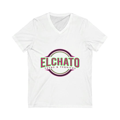 Unisex Jersey Short Sleeve V-Neck Tee