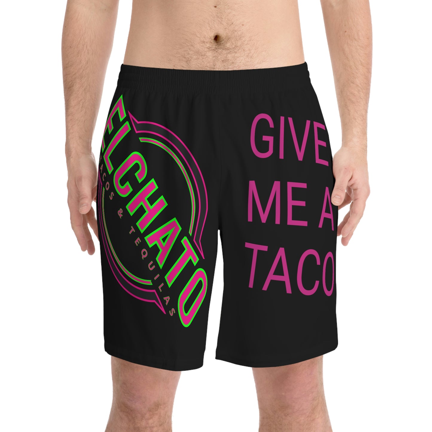 Men's Elastic Beach Shorts (AOP)